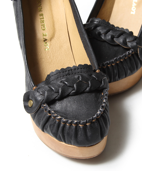 LOVE GIRLS MARKET（ラブ ガール マーケット）の「AMIモカパンプス（パンプス・レディース・オフホワイト/ブラウン/ブラック・LARGE/MEDIUM）」の9枚目の写真