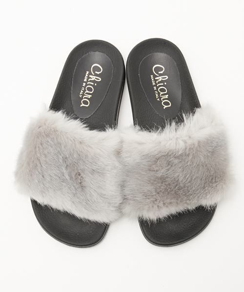 AMERICAN RAG CIE（アメリカンラグシー）の「CHIARA　ファーサンダル（サンダル・レディース・グレー/ブラック/ピンク・37/38/36）」の13枚目の写真