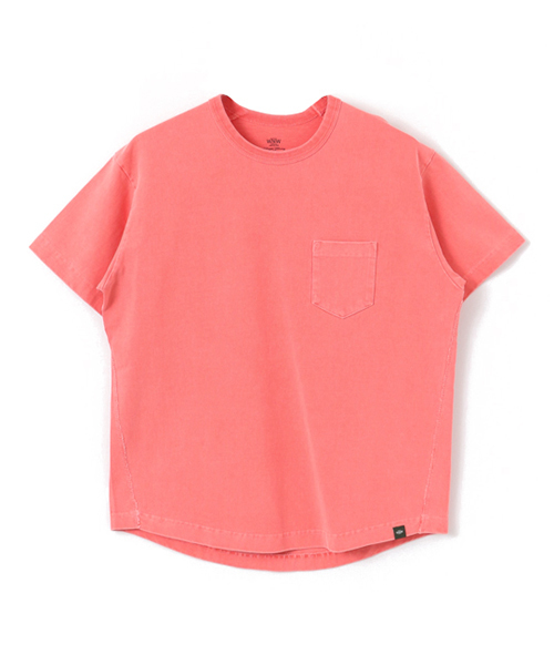 WORK NOT WORK URBAN RESEARCH(ワークノットワークアーバンリサーチ)の「WORK NOT WORK ピグメントラウンドヘムポケットTシャツ(Tシャツ/カットソー・メンズ・オフホワイト/チャコールグレー/ネイビー/ピンク/グリーン/マスタード・MEDIUM/LARGE/SMALL)」の8枚目の写真