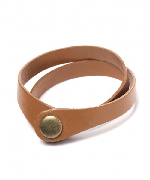 GLOBAL WORK（グローバルワーク）の「レザーブレスレット/744537（ブレスレット・メンズ・ベージュ/ブラック/その他/ブラウン系その他/ベージュ系その他/ダークブラウン・FREE）」の4枚目の写真