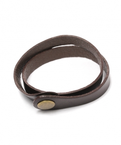 GLOBAL WORK（グローバルワーク）の「レザーブレスレット/744537（ブレスレット・メンズ・ベージュ/ブラック/その他/ブラウン系その他/ベージュ系その他/ダークブラウン・FREE）」の3枚目の写真