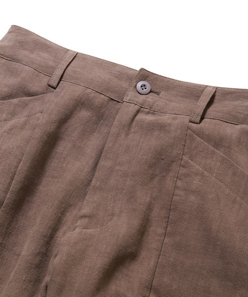 rehacer(レアセル)の「rehacer : Big Pocket Wide Hemp PT / ビッグポケットヘンプパンツ(その他パンツ・メンズ・ブラウン/ネイビー・SMALL/MEDIUM/LARGE)」の5枚目の写真