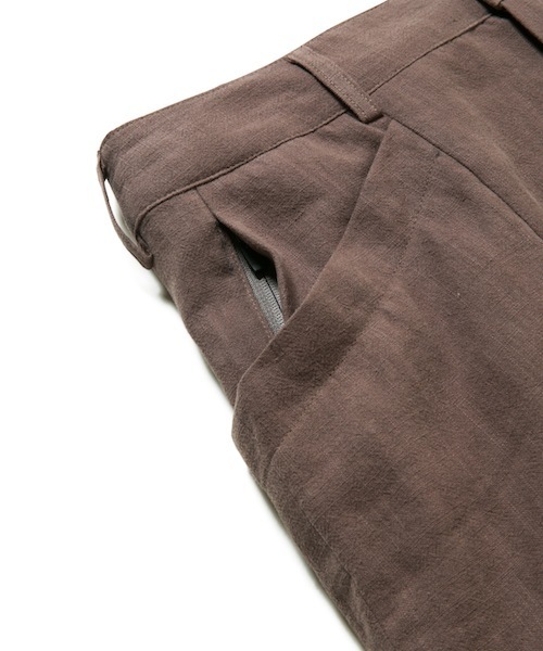 rehacer(レアセル)の「rehacer : Big Pocket Wide Hemp PT / ビッグポケットヘンプパンツ(その他パンツ・メンズ・ブラウン/ネイビー・SMALL/MEDIUM/LARGE)」の6枚目の写真