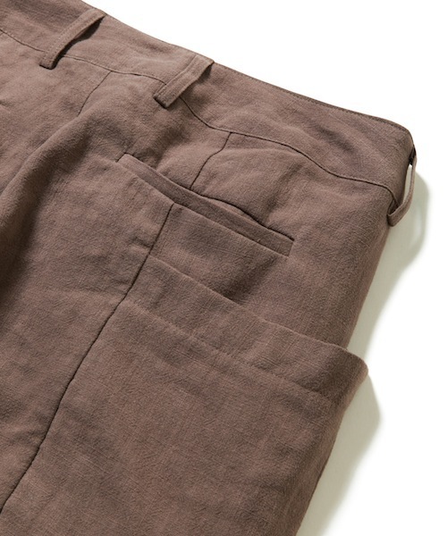 rehacer(レアセル)の「rehacer : Big Pocket Wide Hemp PT / ビッグポケットヘンプパンツ(その他パンツ・メンズ・ブラウン/ネイビー・SMALL/MEDIUM/LARGE)」の7枚目の写真