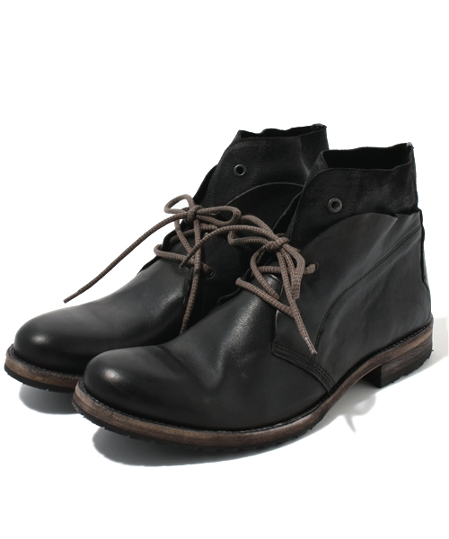 NANO universe（ナノユニバース）の「レイヤードチャッカーブーツ（ブーツ・メンズ・キャメル/ブラック/ベージュ・41/42/43）」の2枚目の写真