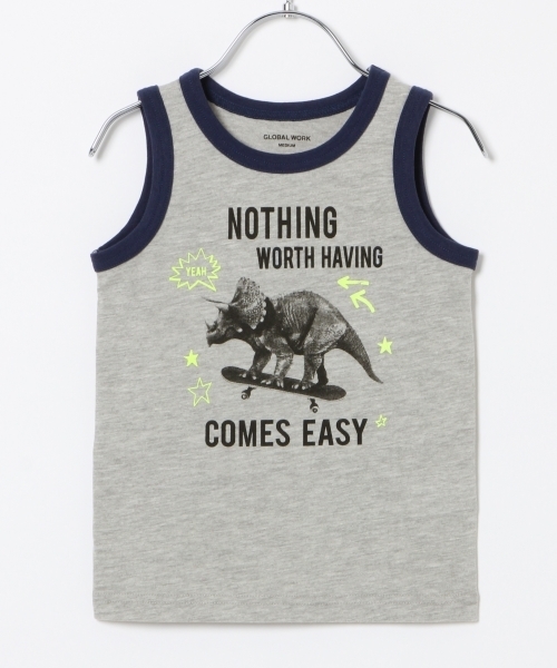 GLOBAL WORK(グローバルワーク)の「キッズ【吸水速乾】プリントタンク17/759524(タンクトップ・キッズ・グレー/イエロー/ネイビー/ブラック・XX-LARGE/SMALL/LARGE/MEDIUM/X-LARGE)」の12枚目の写真