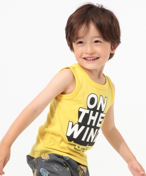 GLOBAL WORK(グローバルワーク)の「キッズ【吸水速乾】プリントタンク17/759524(タンクトップ・キッズ・グレー/イエロー/ネイビー/ブラック・XX-LARGE/SMALL/LARGE/MEDIUM/X-LARGE)」の9枚目の写真