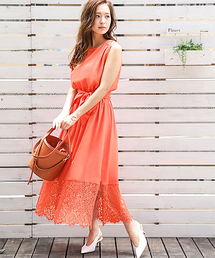 レディースのドレス オレンジ系 一覧 Wear