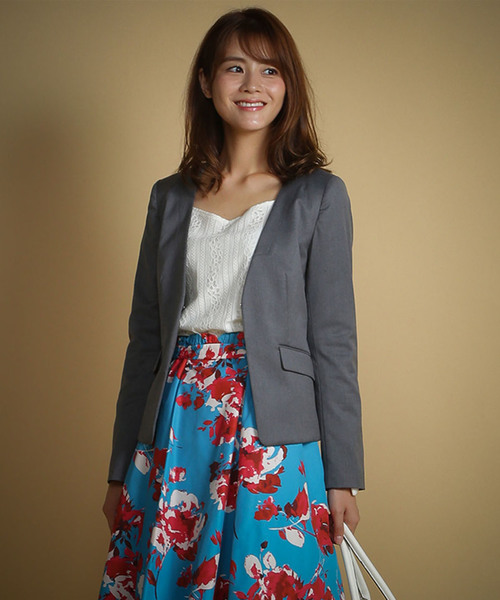 SWINGLE（スウィングル）の「ノーカラージャケット◇（ノーカラー