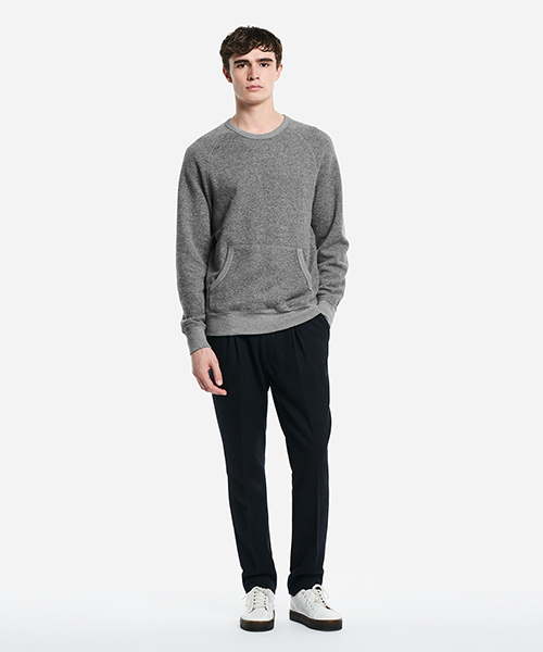 Saturdays NYC(サタデーズ ニューヨークシティ )の「Eric Wool Faced Pocket Crewneck(スウェット・メンズ・グレー・S/X-SMALL/M/L/X-LARGE)」の5枚目の写真