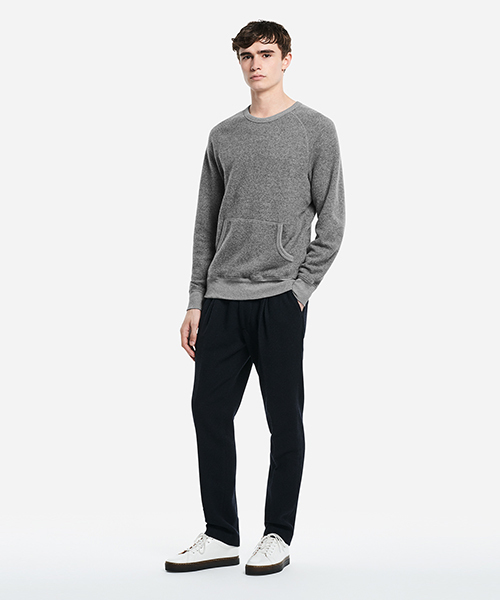 Saturdays NYC(サタデーズ ニューヨークシティ )の「Eric Wool Faced Pocket Crewneck(スウェット・メンズ・グレー・S/X-SMALL/M/L/X-LARGE)」の3枚目の写真