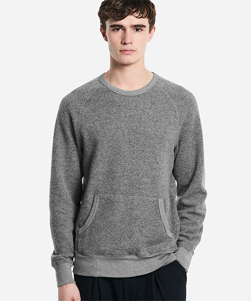 Saturdays NYC(サタデーズ ニューヨークシティ )の「Eric Wool Faced Pocket Crewneck(スウェット・メンズ・グレー・S/X-SMALL/M/L/X-LARGE)」の7枚目の写真