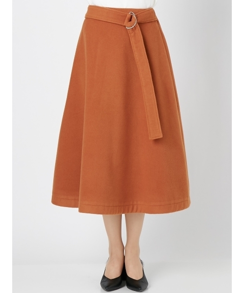 MURUA(ムルーア)の「ロングベルトミモレスカート(スカート・レディース・ブラック/ベージュ/レッド・1/2)」の8枚目の写真