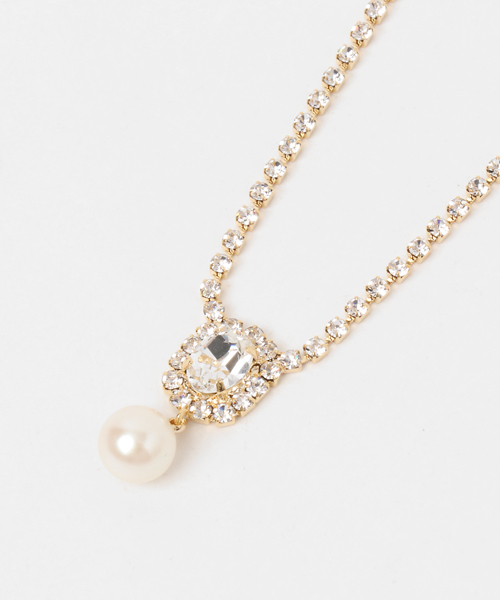 Dorry Doll（ドリードール）の「パール&ビジューヘッド ゴールドチェーンネックレス（ネックレス・レディース・ゴールド/シルバー・FREE）」の6枚目の写真