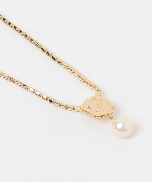 Dorry Doll（ドリードール）の「パール&ビジューヘッド ゴールドチェーンネックレス（ネックレス・レディース・ゴールド/シルバー・FREE）」の5枚目の写真