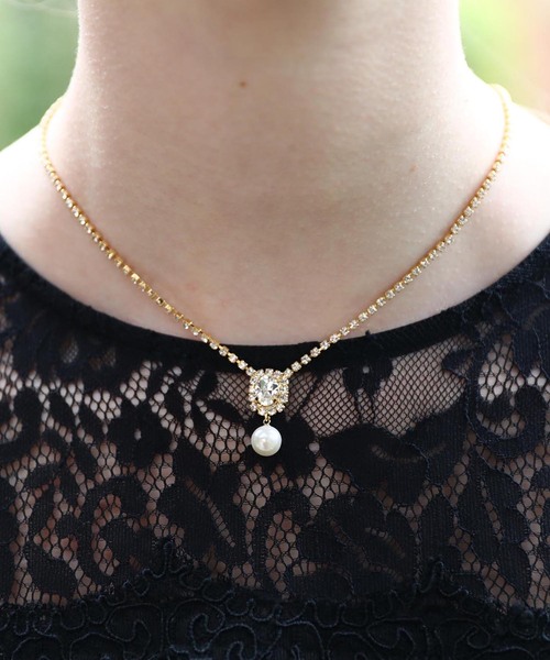 Dorry Doll（ドリードール）の「パール&ビジューヘッド ゴールドチェーンネックレス（ネックレス・レディース・ゴールド/シルバー・FREE）」の8枚目の写真