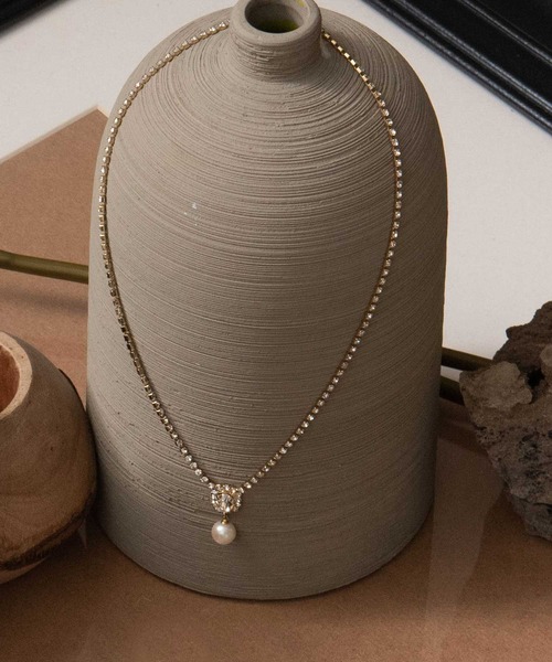Dorry Doll（ドリードール）の「パール&ビジューヘッド ゴールドチェーンネックレス（ネックレス・レディース・ゴールド/シルバー・FREE）」の7枚目の写真