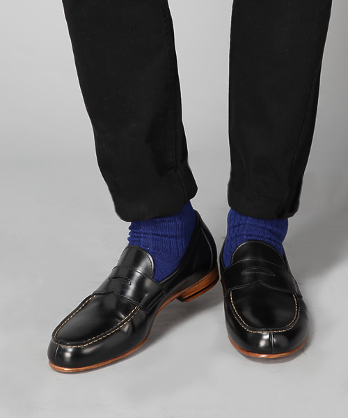 MONKEY TIME(モンキータイム)の「MT∴ CALF PENNY LOAFER§(ドレスシューズ・メンズ・ブラック/ワイン・41/42/43)」の2枚目の写真