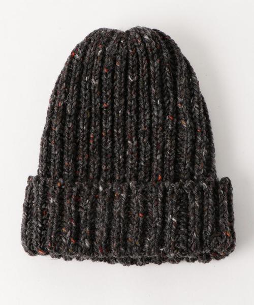 HIGHLAND 2000（ハイランドトゥーサウザンド）の「[ハイランド2000] SC HIGHLAND2000 リブ ネップ ボブキャップ ◆（ニットキャップ/ビーニー・メンズ・ブラック/ライトグレー/ダークブラウン/レッド/ネイビー・FREE）」の4枚目の写真