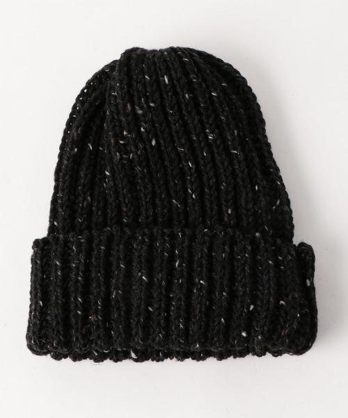 HIGHLAND 2000（ハイランドトゥーサウザンド）の「[ハイランド2000] SC HIGHLAND2000 リブ ネップ ボブキャップ ◆（ニットキャップ/ビーニー・メンズ・ブラック/ライトグレー/ダークブラウン/レッド/ネイビー・FREE）」の2枚目の写真