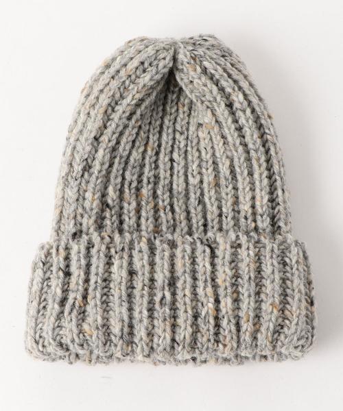 HIGHLAND 2000（ハイランドトゥーサウザンド）の「[ハイランド2000] SC HIGHLAND2000 リブ ネップ ボブキャップ ◆（ニットキャップ/ビーニー・メンズ・ブラック/ライトグレー/ダークブラウン/レッド/ネイビー・FREE）」の6枚目の写真