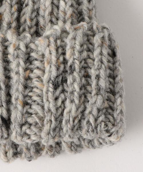 HIGHLAND 2000（ハイランドトゥーサウザンド）の「[ハイランド2000] SC HIGHLAND2000 リブ ネップ ボブキャップ ◆（ニットキャップ/ビーニー・メンズ・ブラック/ライトグレー/ダークブラウン/レッド/ネイビー・FREE）」の7枚目の写真