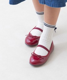 mooimooi（モーイモーイ）の「ベーシックリボンゴムストラップ付きバレエシューズ（バレエシューズ）」