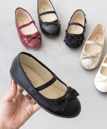 mooimooi（モーイモーイ）の「ベーシックリボンゴムストラップ付きバレエシューズ（バレエシューズ・キッズ）」