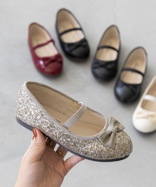 セール】ベーシックリボンゴムストラップ付きバレエシューズ（バレエ