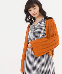 WEGO | WEGO/リリーヤーンフレア袖ショートカーディガン(カーディガン/ボレロ)