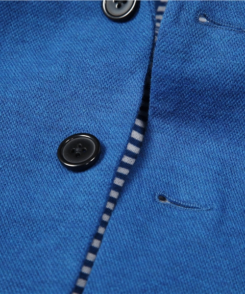 WEGO（ウィゴー）の「ダブルフェイス鹿の子テーラードジャケット（テーラードジャケット・メンズ・ブラック/ライトブラウン/ネイビー/ロイヤルブルー/ワイン・MEDIUM/LARGE）」の9枚目の写真