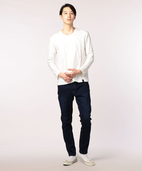 GLOSTER（グロスター）の「スキニーマジックストレッチパンツ（デニムパンツ・メンズ・ブラック/インディゴブルー・L/M/S/XL）」の4枚目の写真