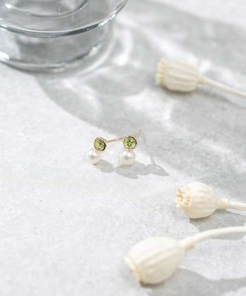 Jewel closet by L&Co.(ジュエルクローゼットバイエルアンドコー)の「【誕生石】K10 アコヤパール×カラーストーン ピアス(ピアス(両耳用)・レディース・その他4/その他1/その他2/その他3/その他6/その他8/その他10/その他11・4月/1月/2月/3月/6月/8月/10月/11月)」の18枚目の写真