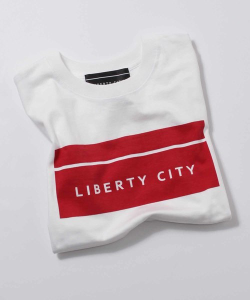 LIBERTY CITY（リバティシティ）の「【LIBERTY CITY/リバティーシティ】 [BOX LOGO] Tシャツ（Tシャツ/カットソー・メンズ・ブラック/ホワイト×ブラック/レッド/ホワイト×レッド/イエロー/ブルー/ベージュ・LARGE/SMALL/MEDIUM/LL/3/2/4）」の11枚目の写真