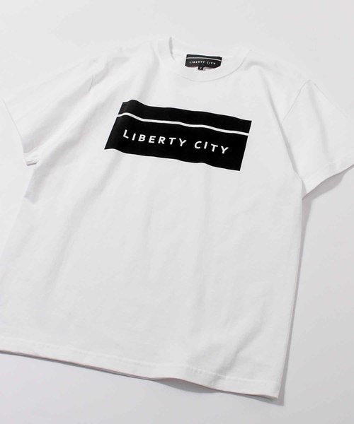LIBERTY CITY（リバティシティ）の「【LIBERTY CITY/リバティーシティ】 [BOX LOGO] Tシャツ（Tシャツ/カットソー・メンズ・ブラック/ホワイト×ブラック/レッド/ホワイト×レッド/イエロー/ブルー/ベージュ・LARGE/SMALL/MEDIUM/LL/3/2/4）」の15枚目の写真