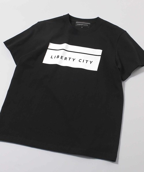 LIBERTY CITY（リバティシティ）の「【LIBERTY CITY/リバティーシティ】 [BOX LOGO] Tシャツ（Tシャツ/カットソー・メンズ・ブラック/ホワイト×ブラック/レッド/ホワイト×レッド/イエロー/ブルー/ベージュ・LARGE/SMALL/MEDIUM/LL/3/2/4）」の20枚目の写真