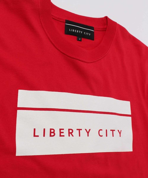 LIBERTY CITY（リバティシティ）の「【LIBERTY CITY/リバティーシティ】 [BOX LOGO] Tシャツ（Tシャツ/カットソー・メンズ・ブラック/ホワイト×ブラック/レッド/ホワイト×レッド/イエロー/ブルー/ベージュ・LARGE/SMALL/MEDIUM/LL/3/2/4）」の22枚目の写真