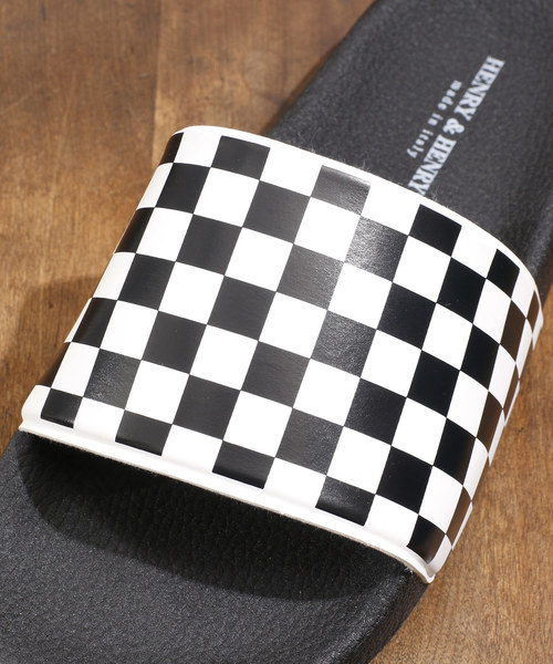 HENRY&HENRY（ヘンリーアンドヘンリー）の「HENRY&HENRY ヘンリー＆ヘンリー / チェッカーフラッグシャワーサンダル / 180 checkr-WOMENS（サンダル・レディース・ブラック×ホワイト/ブラック×ブラック・35/37）」の10枚目の写真