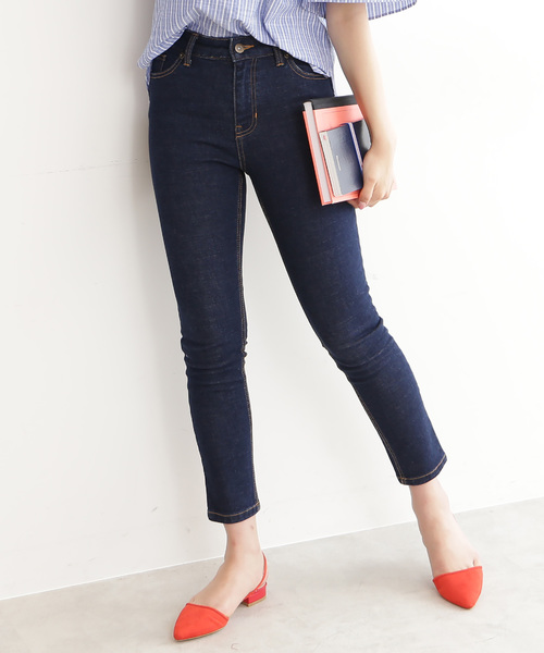 N.(N. Natural Beauty Basic)(エヌエヌナチュラルビューティーベーシック)の「スキニーデニム(その他パンツ・レディース・ネイビー・MEDIUM/SMALL)」の1枚目の写真
