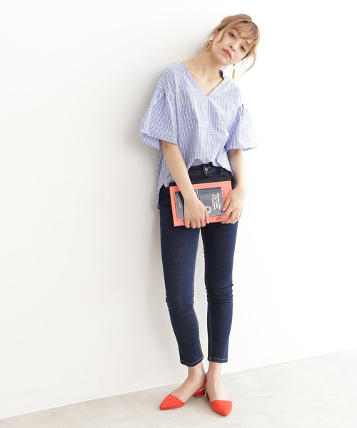 N.(N. Natural Beauty Basic)(エヌエヌナチュラルビューティーベーシック)の「スキニーデニム(その他パンツ・レディース・ネイビー・MEDIUM/SMALL)」の6枚目の写真