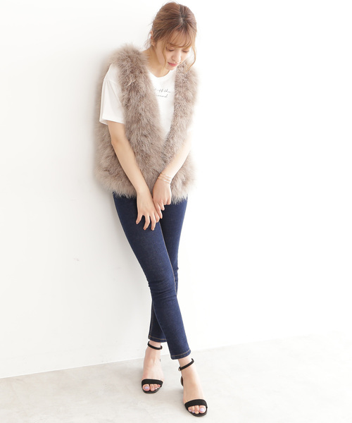 N.(N. Natural Beauty Basic)(エヌエヌナチュラルビューティーベーシック)の「スキニーデニム(その他パンツ・レディース・ネイビー・MEDIUM/SMALL)」の8枚目の写真
