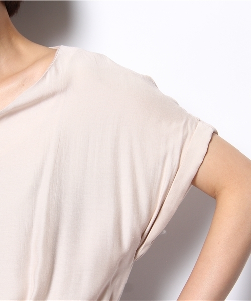 Soareak（ソアリーク）の「フロントリボンブロッキングワンピース（ワンピース・レディース・アイボリー/ブルー・SMALL）」の8枚目の写真