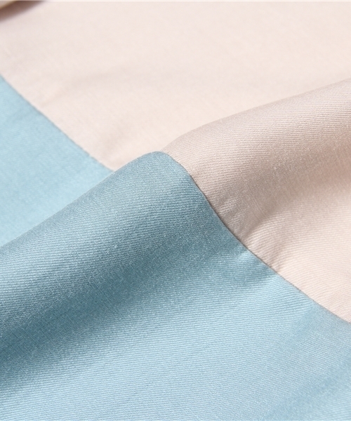 Soareak（ソアリーク）の「フロントリボンブロッキングワンピース（ワンピース・レディース・アイボリー/ブルー・SMALL）」の12枚目の写真