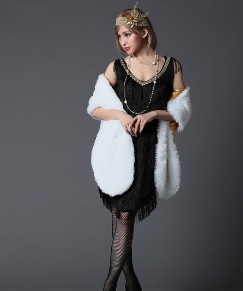 ハロウィン コスプレ衣装 19 Sフラッパーコスチューム6点セット コスチューム パーティーグッズ Ninarobe ニーナローブ のファッション通販 Zozotown