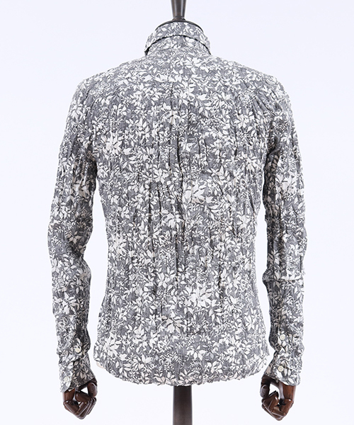 felkod（フィルコッド）の「ms3752-Flower Pattern Crinkle Shirts シャツ（シャツ/ブラウス・メンズ・ネイビー/ブラック・S/M/L）」の11枚目の写真