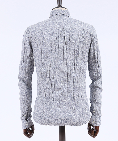 felkod（フィルコッド）の「ms3752-Flower Pattern Crinkle Shirts シャツ（シャツ/ブラウス・メンズ・ネイビー/ブラック・S/M/L）」の14枚目の写真