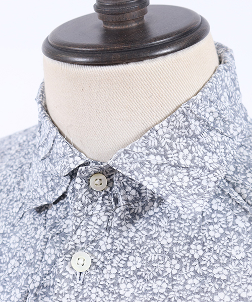 felkod（フィルコッド）の「ms3752-Flower Pattern Crinkle Shirts シャツ（シャツ/ブラウス・メンズ・ネイビー/ブラック・S/M/L）」の15枚目の写真