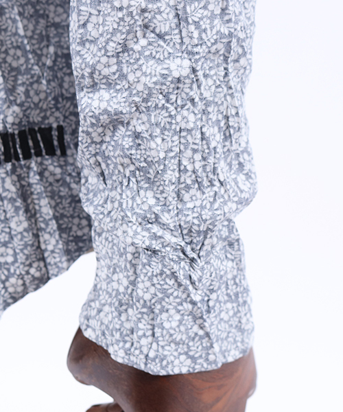 felkod（フィルコッド）の「ms3752-Flower Pattern Crinkle Shirts シャツ（シャツ/ブラウス・メンズ・ネイビー/ブラック・S/M/L）」の17枚目の写真