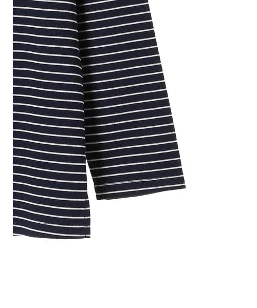 YECCA VECCA（イェッカヴェッカ）の「Ｐ．ボーダープルオーバー（Tシャツ/カットソー・レディース・ネイビー/オフホワイト・FREE）」の7枚目の写真