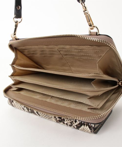 cache cache(カシュ カシュ)の「カシュカシュ cachecache / パイソン レオパード 2wayお財布ショルダーバッグ(ショルダーバッグ・レディース・その他/その他1/その他2/その他3/ベージュ系その他/キャメル・FREE)」の9枚目の写真